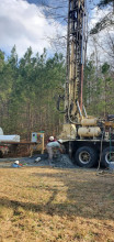 Camps drilling our well, Rutherfordton, NC